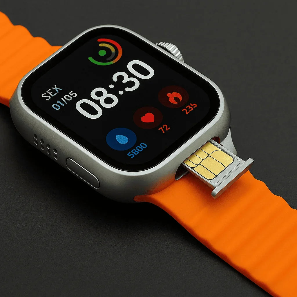Smartwatch com chip 4G e conexão independente do celular.