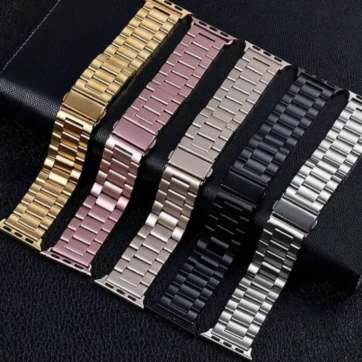 Pulseira de Aço 3 Elos Premium 42/44/45/47/49 mm