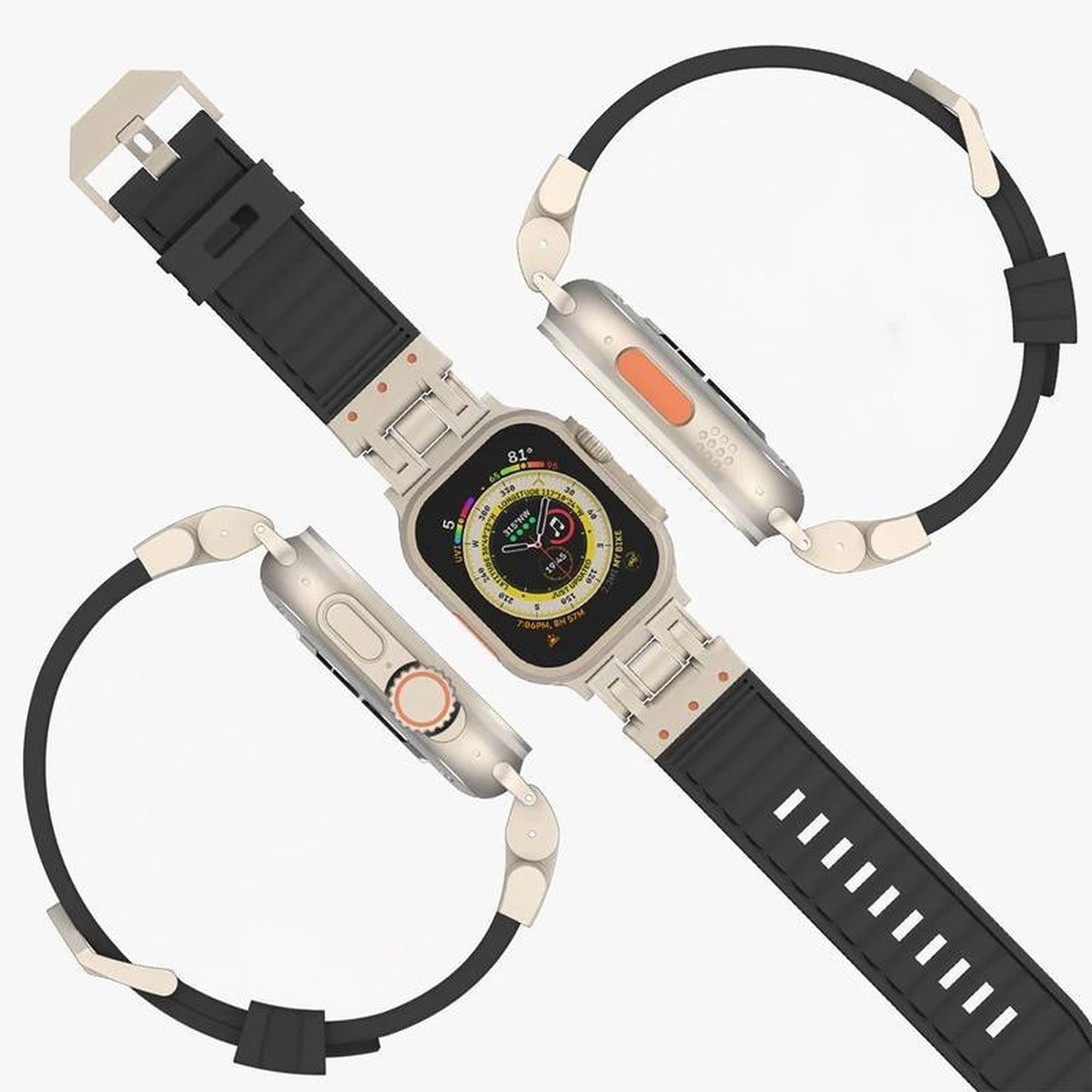 Pulseira Robot Titanium Esportiva 42/44/45/47/49 mm