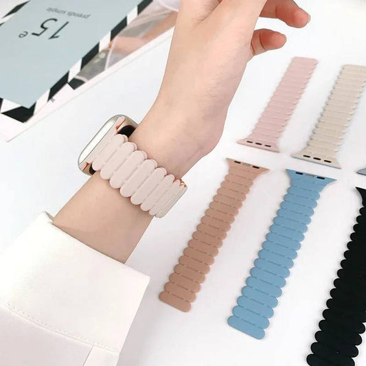 Pulseira Silicone Elo Magnético Ocean Premium 42/44/45/47/49 mm