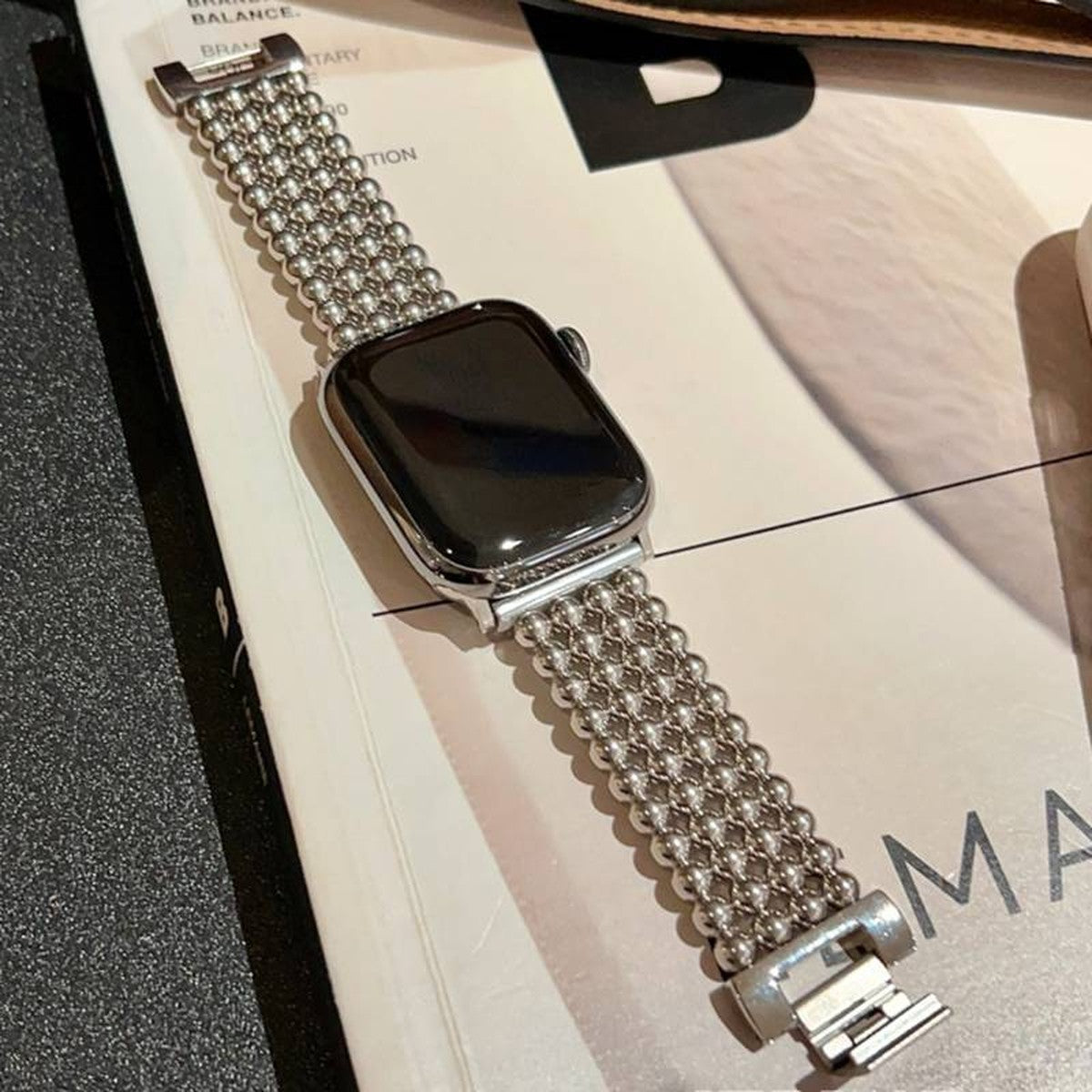 Pulseira de Aço Luxo 42/44/45/47/49 mm