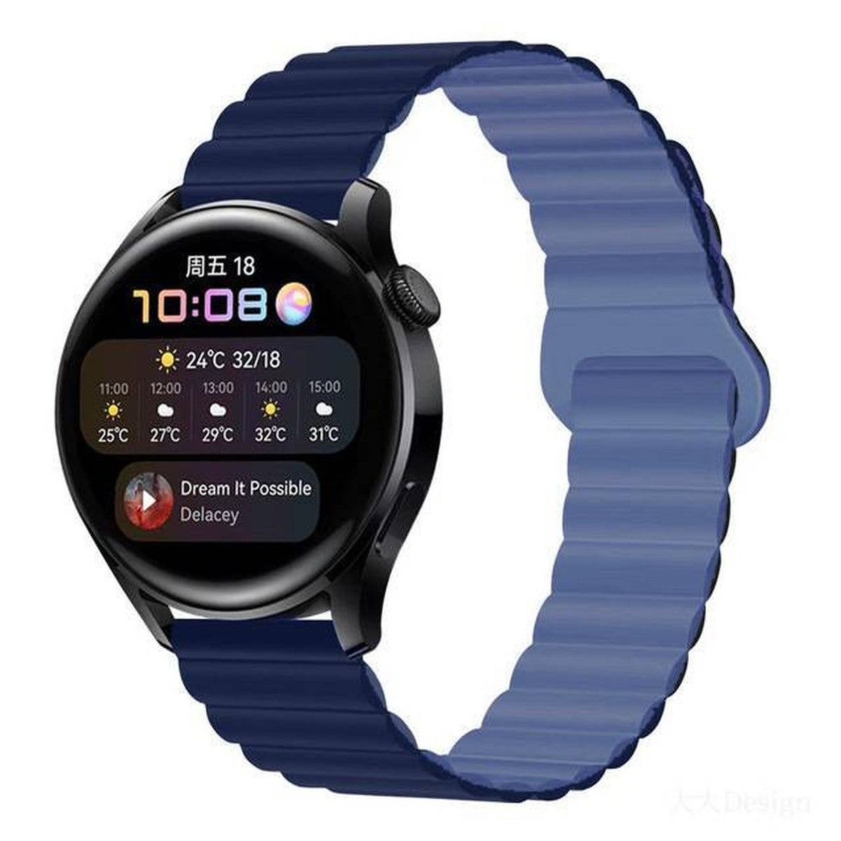 Pulseira Elo Magnético com Fecho Laço Premium Pino 22 mm