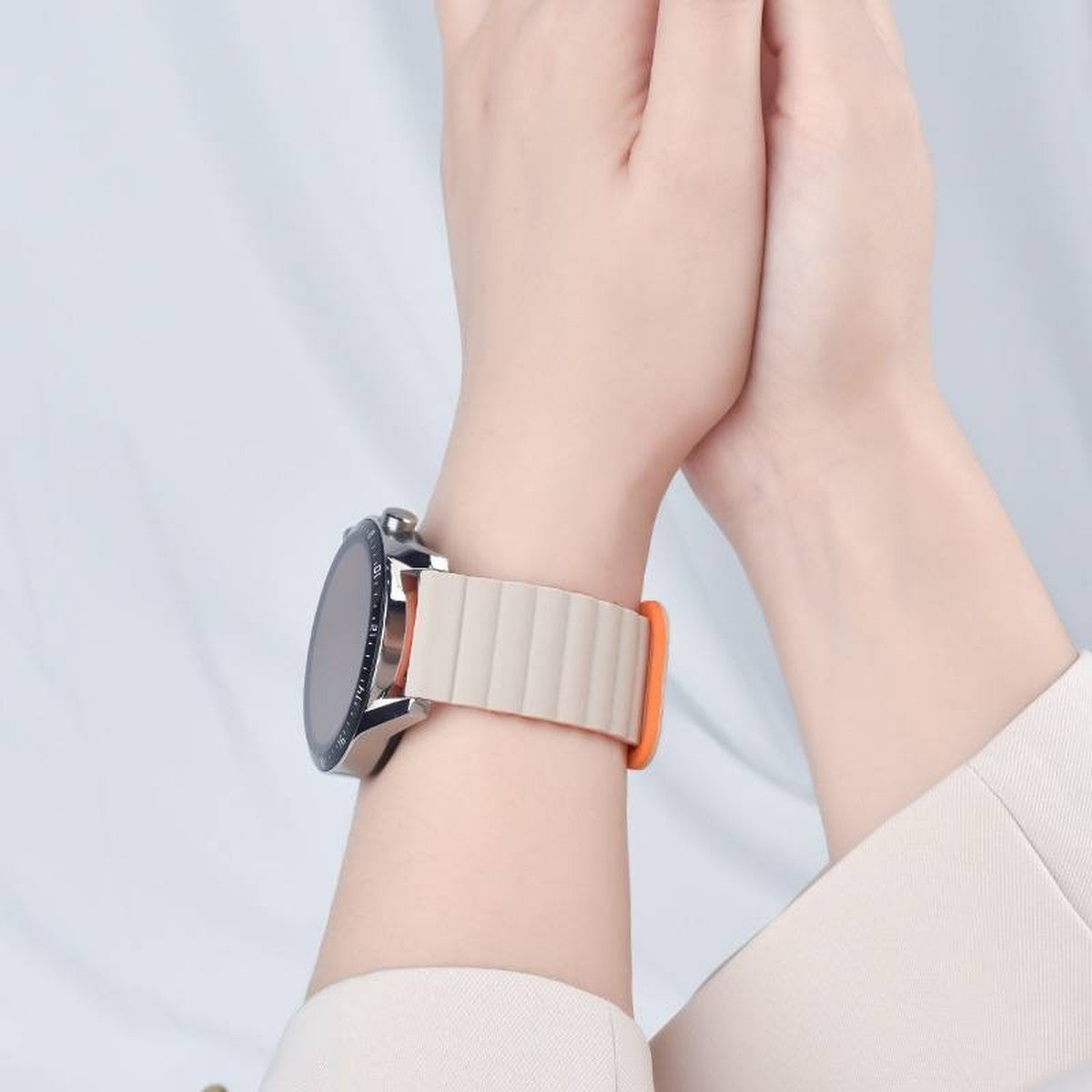 Pulseira Elo Magnético com Fecho Laço Premium Pino 22 mm
