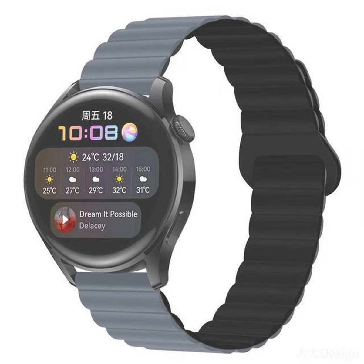 Pulseira Elo Magnético com Fecho Laço Premium Pino 22 mm