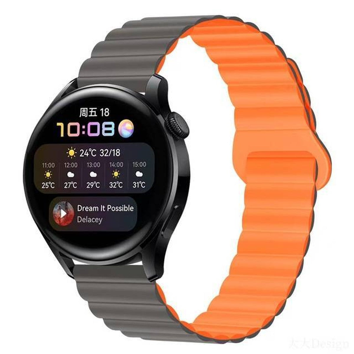 Pulseira Elo Magnético com Fecho Laço Premium Pino 22 mm
