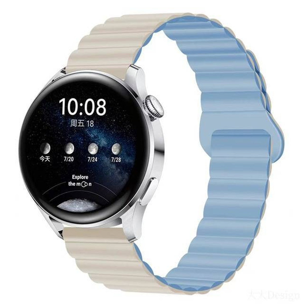 Pulseira Elo Magnético com Fecho Laço Premium Pino 22 mm