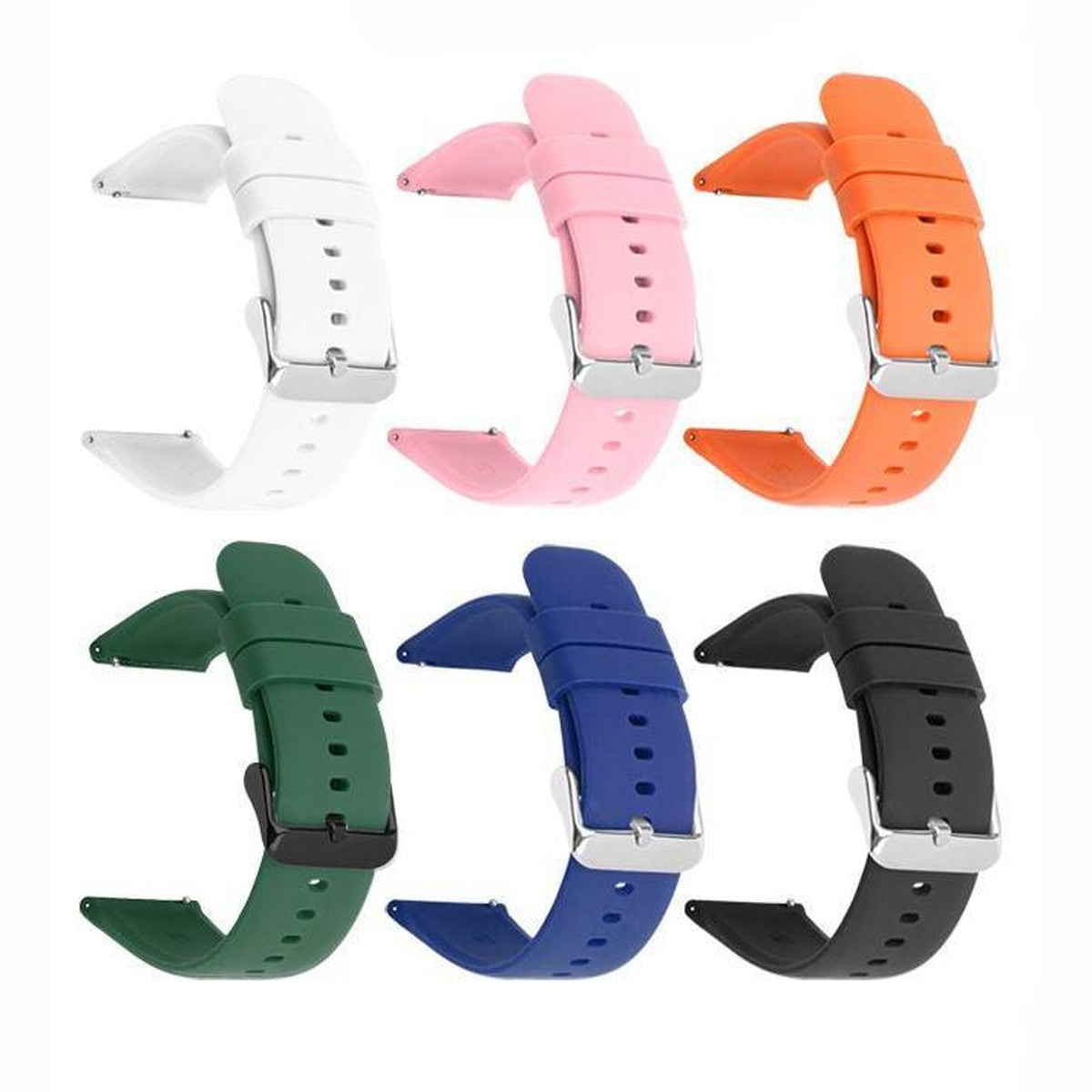 Pulseira de Silicone Esportiva Pino 18 mm