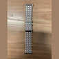 Pulseira de Couro Xadrez Luxo 38/40/41 mm