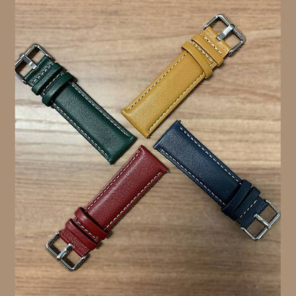 Pulseira de Couro Microfibra Premium Pino 22 mm