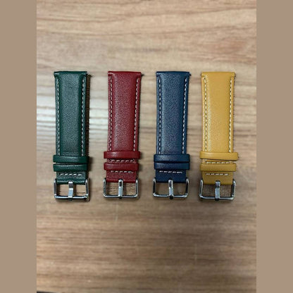 Pulseira de Couro Microfibra Premium Pino 22 mm