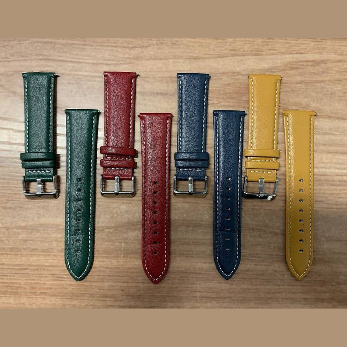 Pulseira de Couro Microfibra Premium Pino 22 mm