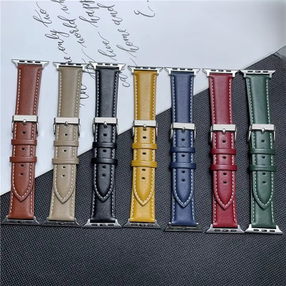 Pulseira de Couro Microfibra Premium 38/40/41 mm