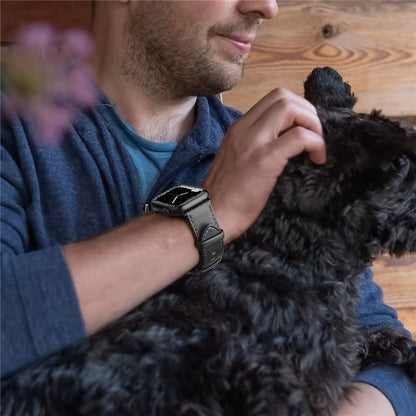 Pulseira de Couro Microfibra Premium 38/40/41 mm