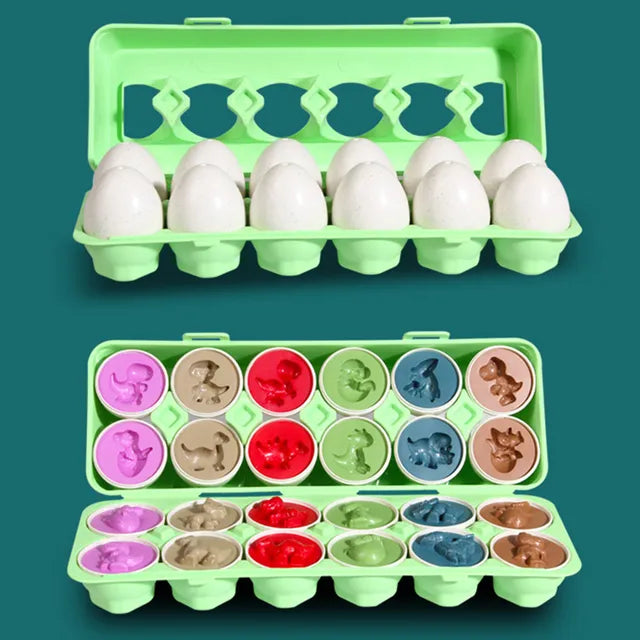 Eggs Screws 3D Puzzle Montessori Learning Education Math Toys Kids Shape Match Smart Game For Children Educational Easter Gifts - HatCat