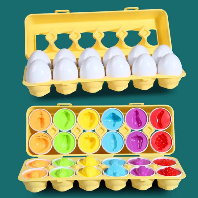 Eggs Screws 3D Puzzle Montessori Learning Education Math Toys Kids Shape Match Smart Game For Children Educational Easter Gifts - HatCat