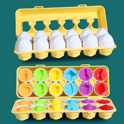 Eggs Screws 3D Puzzle Montessori Learning Education Math Toys Kids Shape Match Smart Game For Children Educational Easter Gifts - HatCat