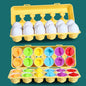 Eggs Screws 3D Puzzle Montessori Learning Education Math Toys Kids Shape Match Smart Game For Children Educational Easter Gifts - HatCat
