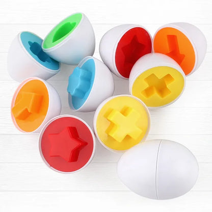 Eggs Screws 3D Puzzle Montessori Learning Education Math Toys Kids Shape Match Smart Game For Children Educational Easter Gifts - HatCat