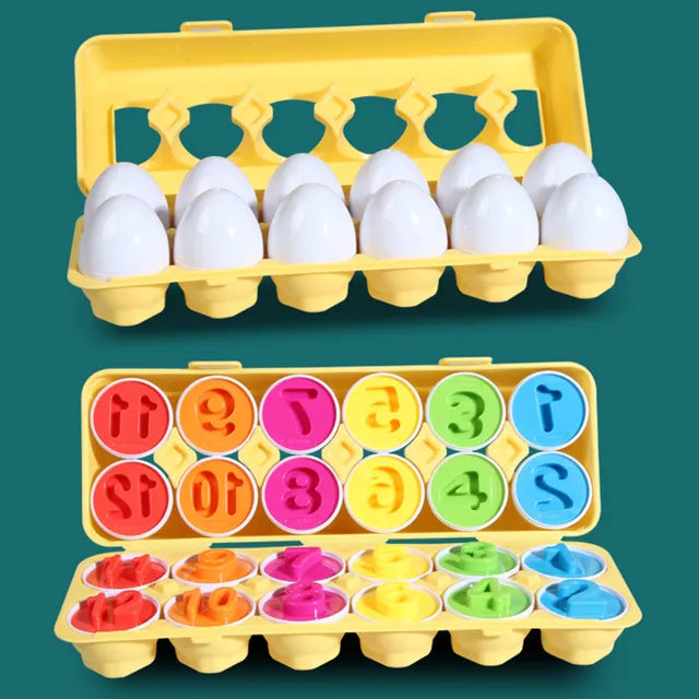 Eggs Screws 3D Puzzle Montessori Learning Education Math Toys Kids Shape Match Smart Game For Children Educational Easter Gifts - HatCat