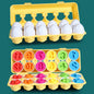 Eggs Screws 3D Puzzle Montessori Learning Education Math Toys Kids Shape Match Smart Game For Children Educational Easter Gifts - HatCat