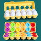 Eggs Screws 3D Puzzle Montessori Learning Education Math Toys Kids Shape Match Smart Game For Children Educational Easter Gifts - HatCat