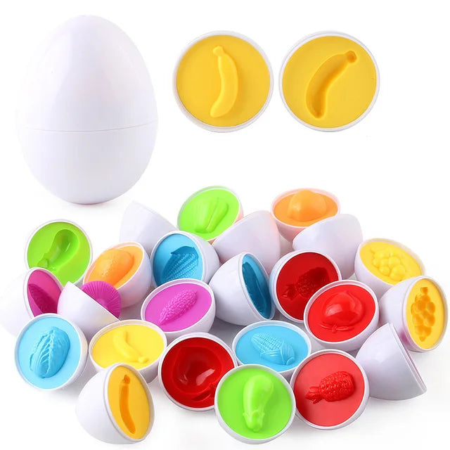 Eggs Screws 3D Puzzle Montessori Learning Education Math Toys Kids Shape Match Smart Game For Children Educational Easter Gifts - HatCat