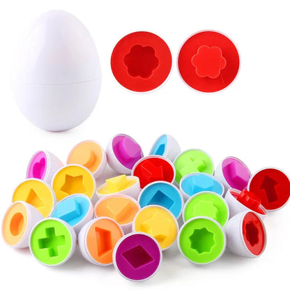 Eggs Screws 3D Puzzle Montessori Learning Education Math Toys Kids Shape Match Smart Game For Children Educational Easter Gifts - HatCat