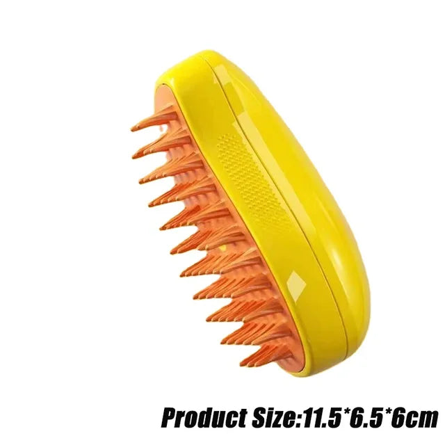 Escova elétrica para cães, Escova de cabelo de gato, 3 em 1 Dog Steamer Brush para massagem, Pet Grooming, Removendo os cabelos emaranhados e soltos