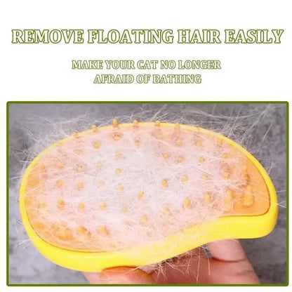 Escova elétrica para cães, Escova de cabelo de gato, 3 em 1 Dog Steamer Brush para massagem, Pet Grooming, Removendo os cabelos emaranhados e soltos